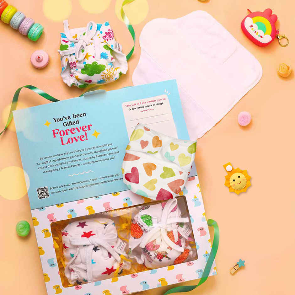 SuperBottoms Newborn Baby Diapering Essentials Gift Pack