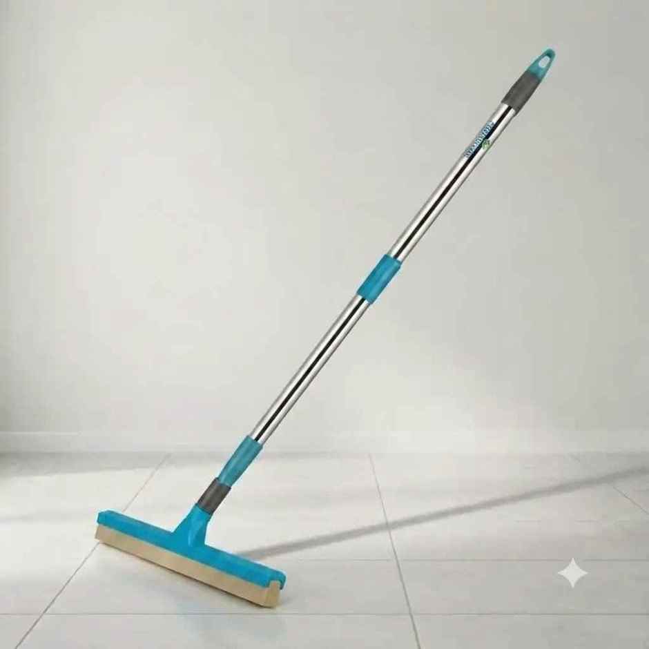Proclean Floor Eva Wiper | 16 Inch | With SS Handle - 41 Inch | Green