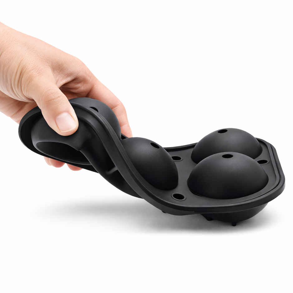 Daluci Ice Ball Mould Round Ice Cube Tray | Black