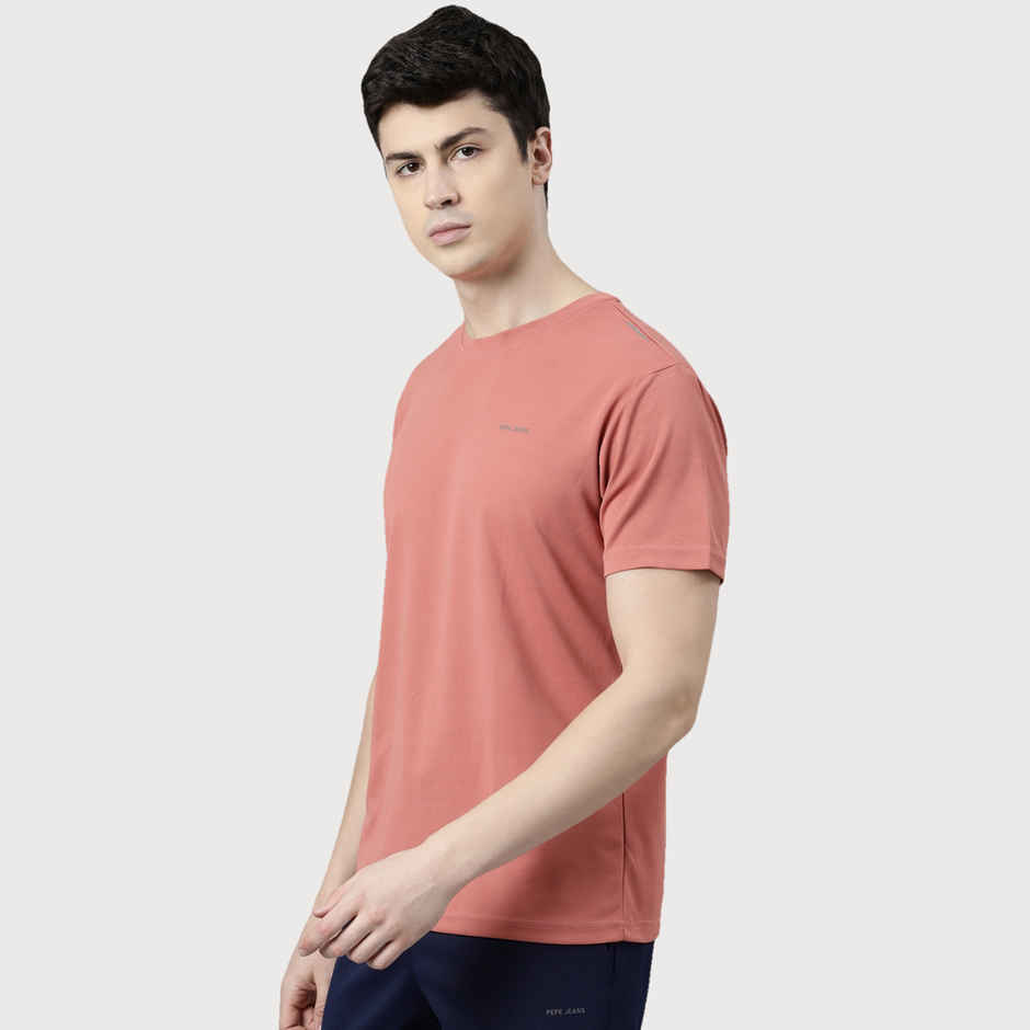 Pepe Jeans Mens Dry Fit Gym T-Shirt | Pink - S