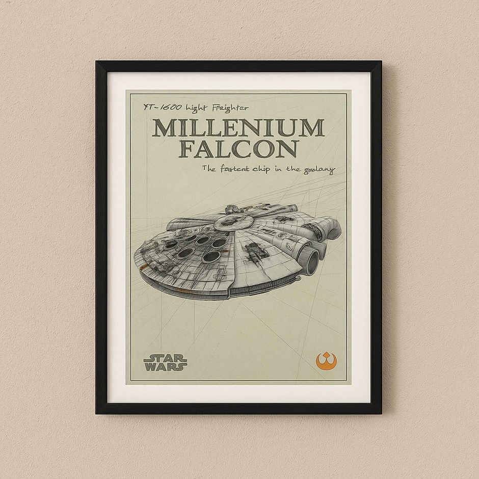 House Of Festivals Retro Falcon - Star Wars Official Poster