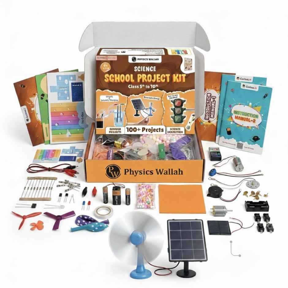 Physics Wallah Science Kit for School Projects Age 8 - 15 Years Old | 100+ Science Experiments