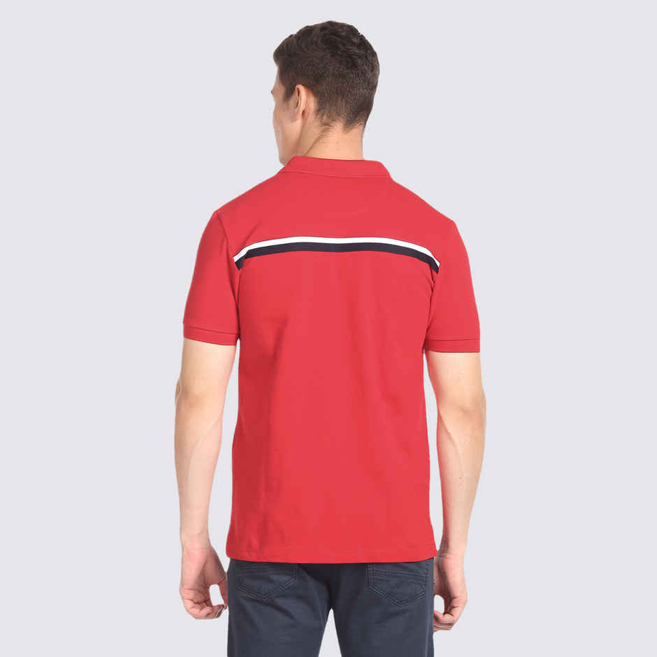 U.S. Polo Assn. Men's Solid Pique Polo Shirt | Red - S