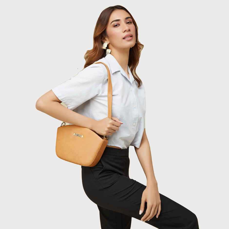 Fargo Womens Trendy Yellow Sling Bag | FGO-764