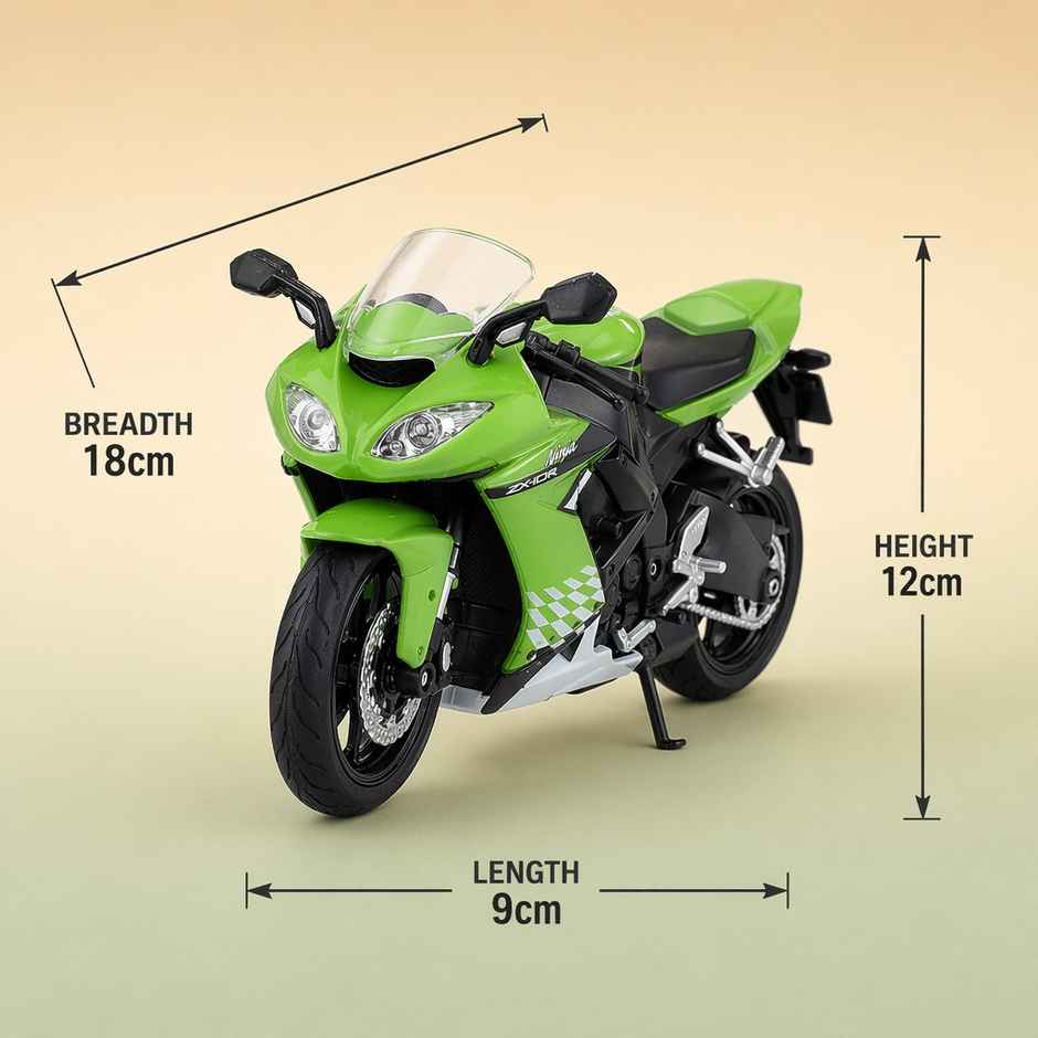Maisto Licensed 1:18 Kawasaki Ninja Zx 10R Bike