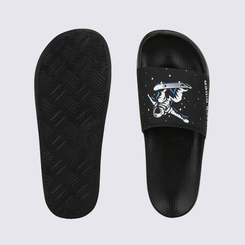 Campus Men's Space Rider Slides | Black | UK7