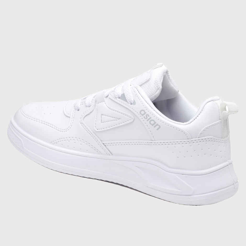 Asian Men s Moscow-01 Full White Sneakers | UK-6