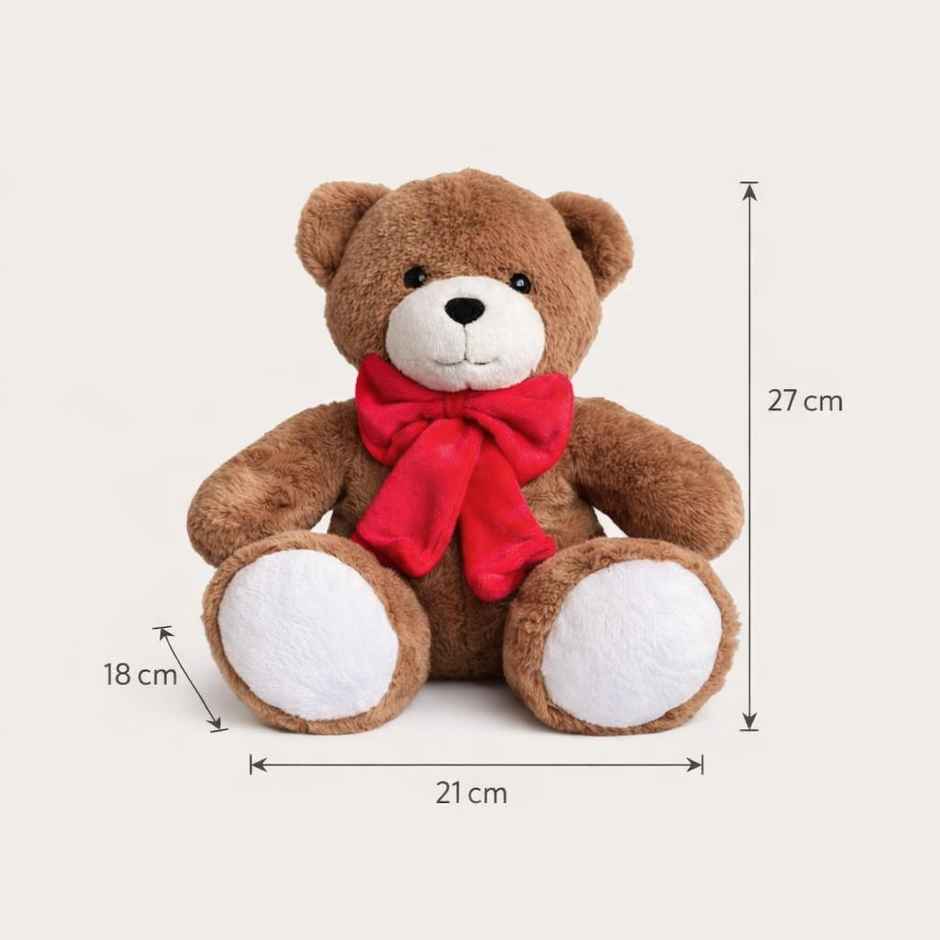 Hamleys Bear Soft Plush Toy | Brown - 27 cm