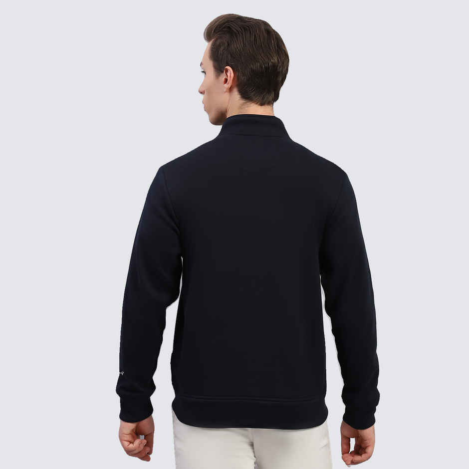 Rock.It By Monte Carlo Mens Solid Navy Blue Round Neck Full Sleeve Sweatshirt-2240102516-3-42 | XL