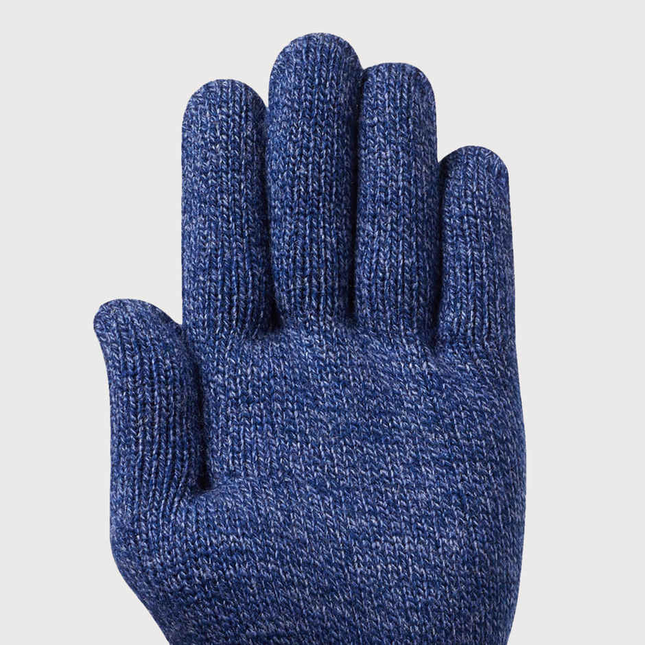 Wildcraft Unisex Solid Acrylic Gloves | Navy - Free Size