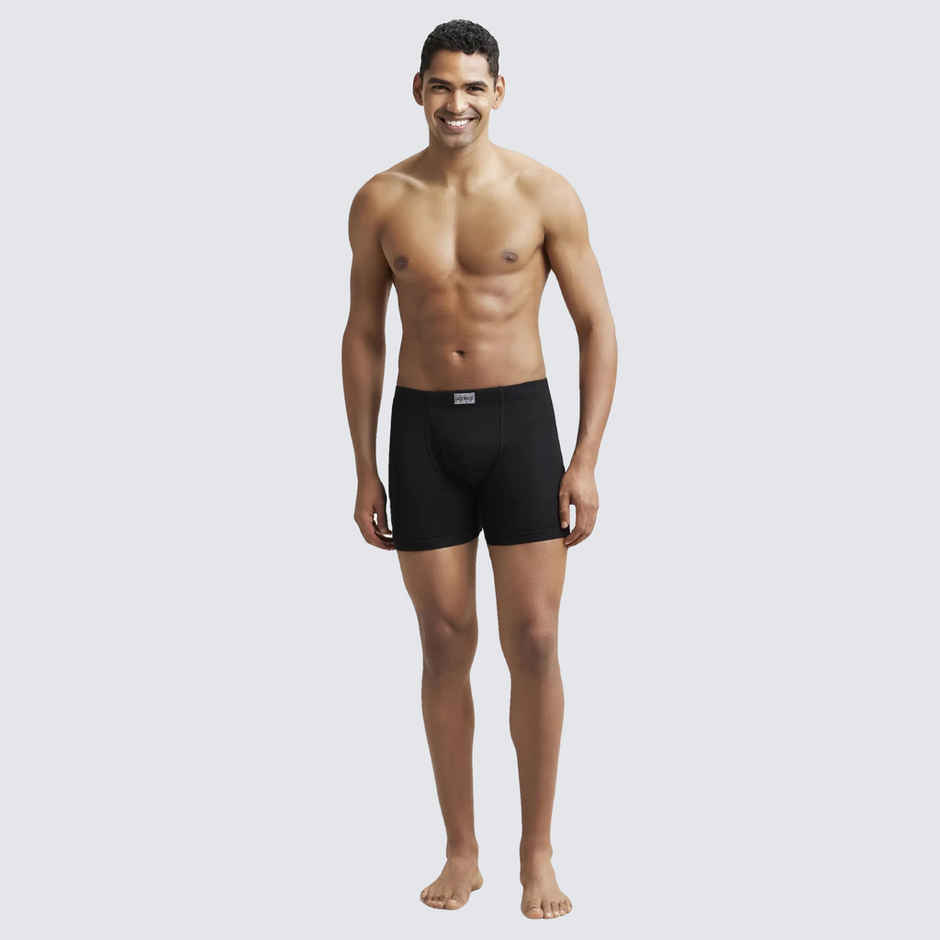 Jockey 8008 Men's Cotton Rib Underwear Solid Trunk|Ultrasoft Waistband | -XL