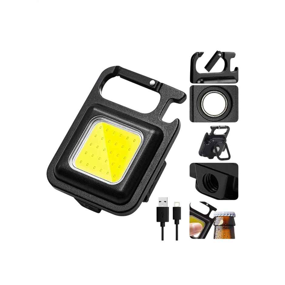 DesiDiya 800 Lumen Rechargeable Cob Keychain Work Light With 3 Lighting Modes