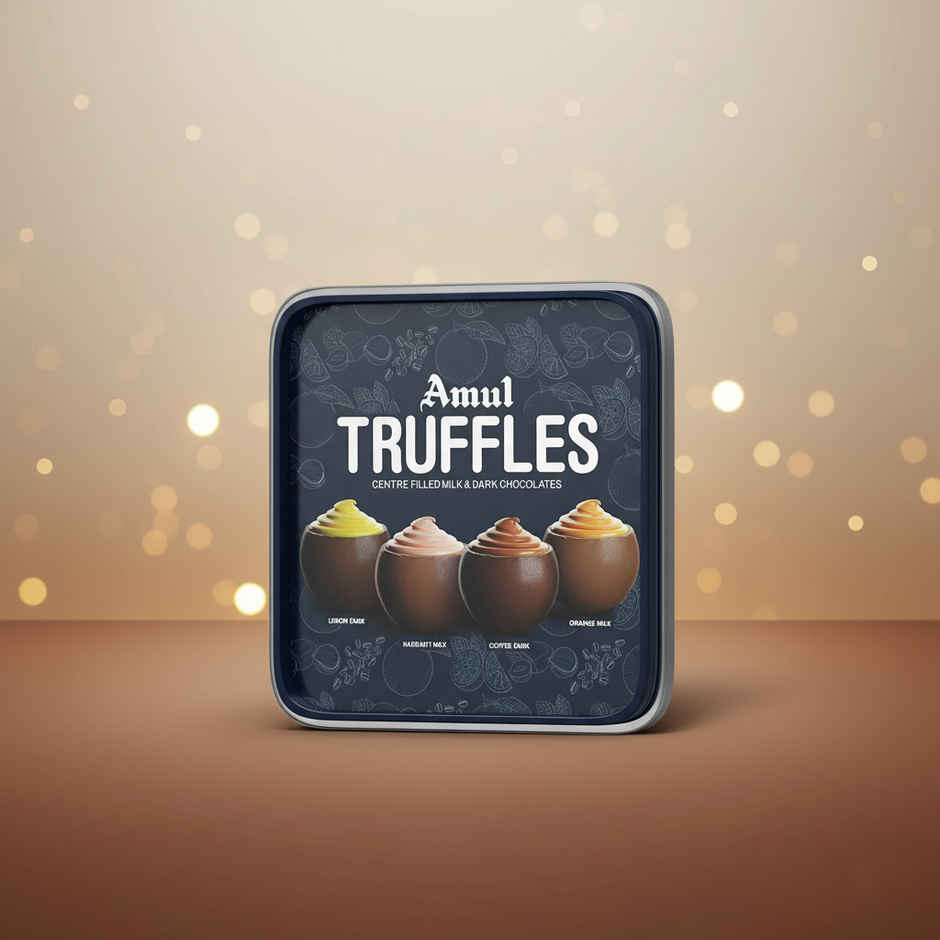 Amul Truffles Centre Filled Milk & Dark Chocolates Tub