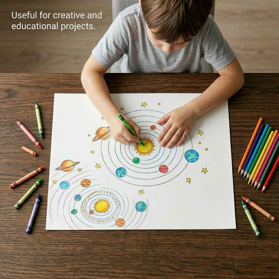 ABK White Chart Paper Premium Quality | 22 x 28 in | A1