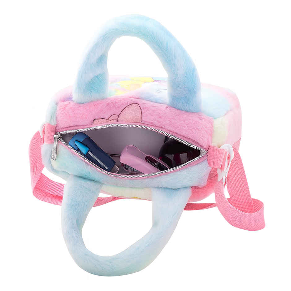 Kidara Unicorn Fur Crossbody Bag Baby Pink