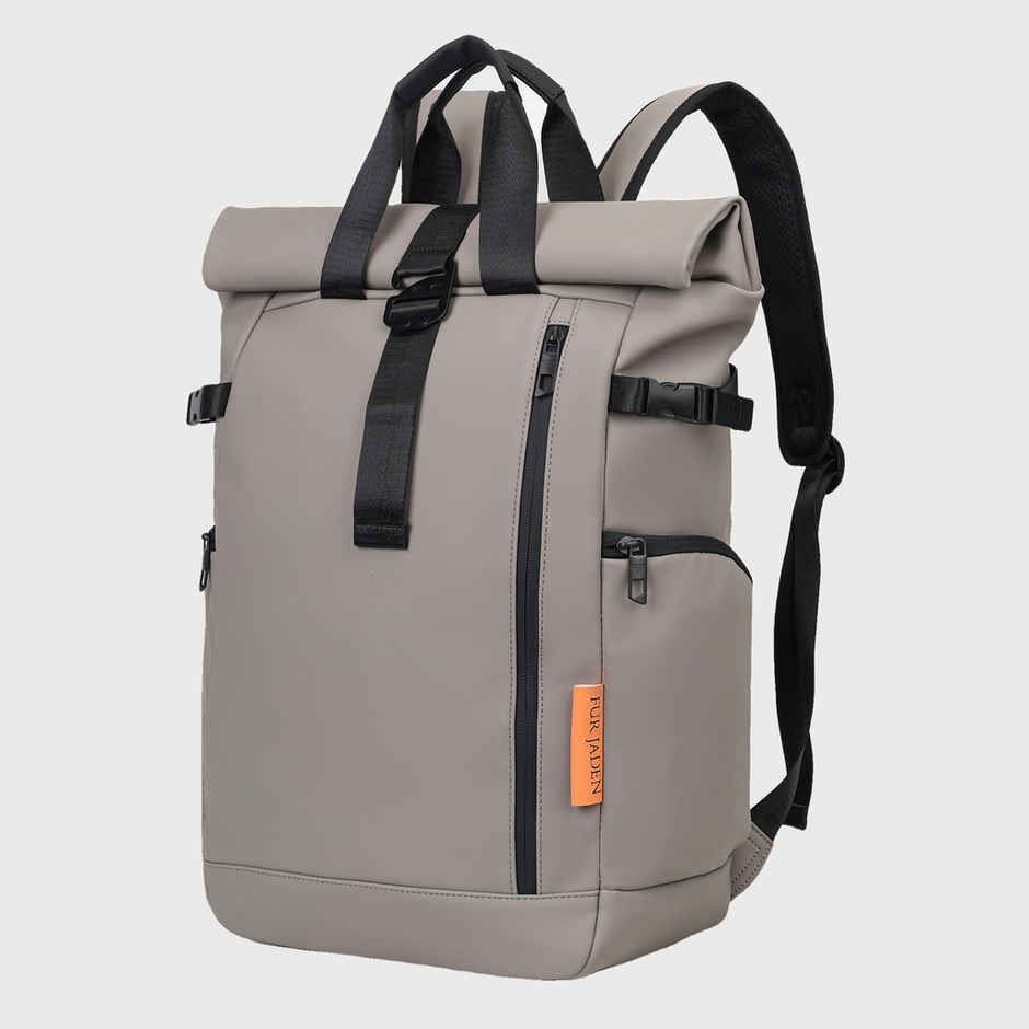 Fur Jaden Unisex Vegan Leather 25 L Laptop Bag | Grey