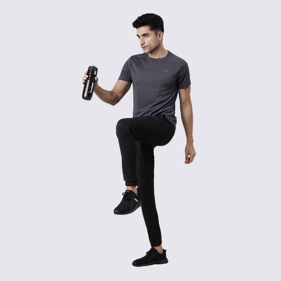 Pepe Jeans Mens Grey Dry Fit T-Shirt - Pack of 1 (S) Comfort Fit, Soft Fabric, Breathable