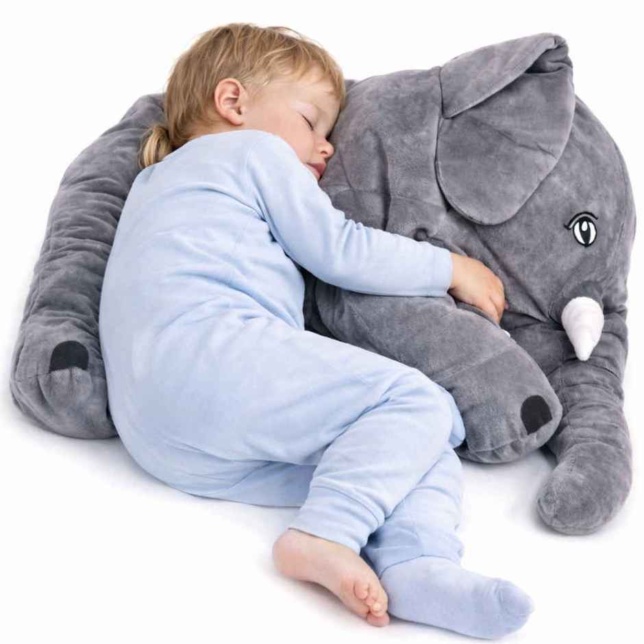 Fablue Big Size Stuffed Elephant Animal Soft Toy For Kids - Soft Plush Hugging Soft Toy - 60 cm
