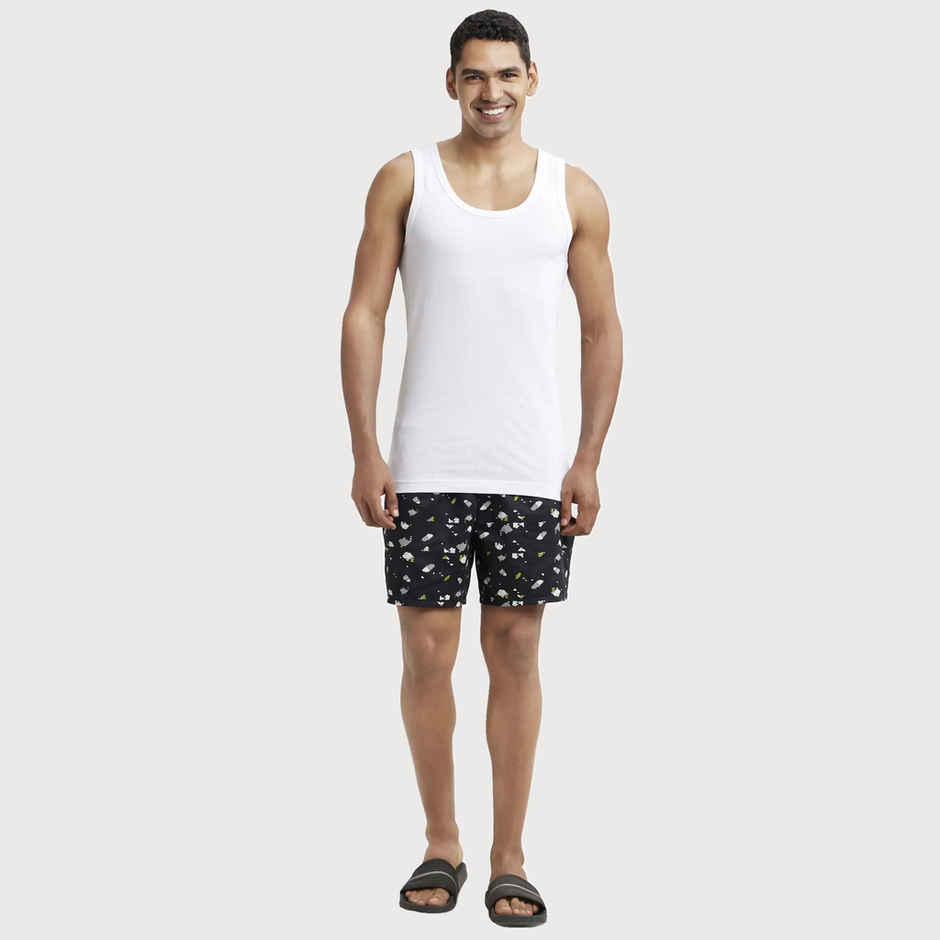 Jockey 8816 Men's Super Combed Cotton Sleeveless Vest|Extended Length|Easy Tuck | White-100