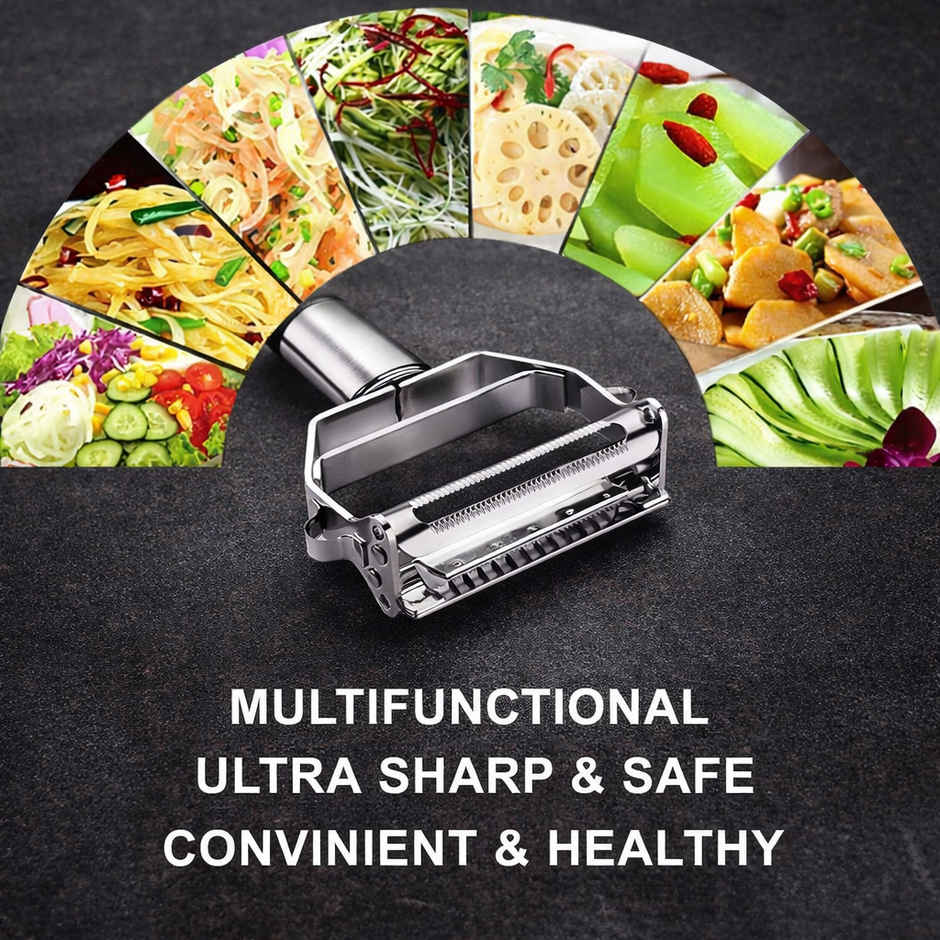 Zedak Stainless Steel Vegetable Peeler Julienne Cutter Dual Blade - 1 pc