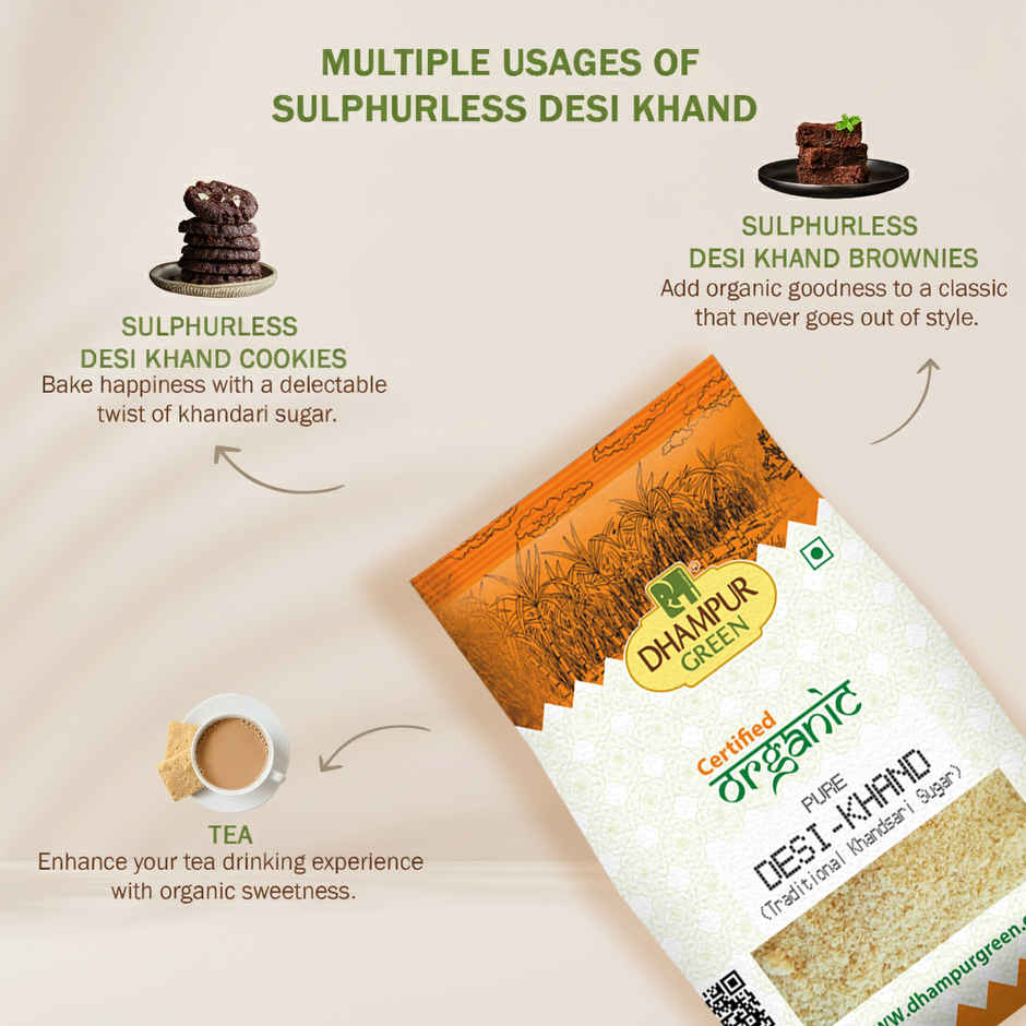 Dhampur Green Certified Organic Desi Khand