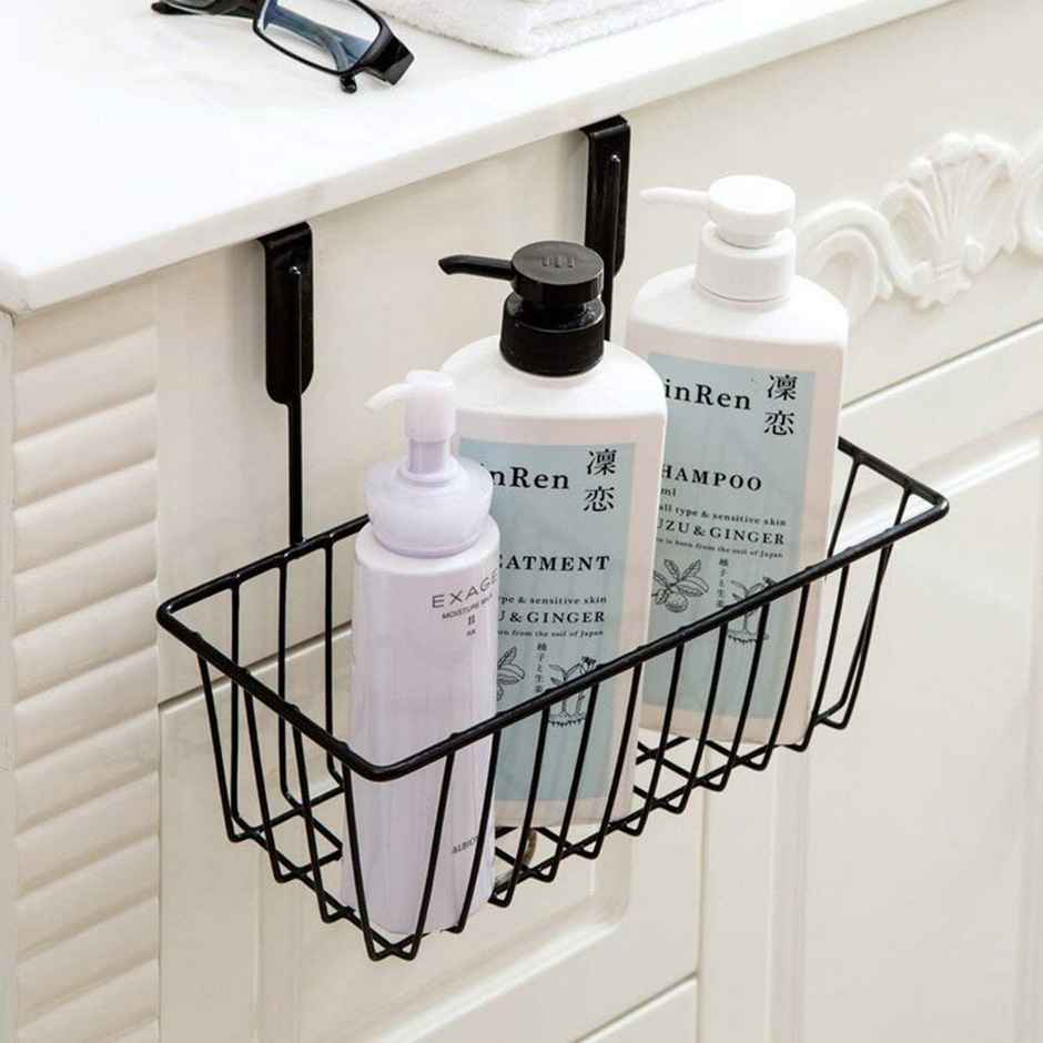 Go Hooked Hanging Storage Basket | Over Door Cabinet Storage Basket