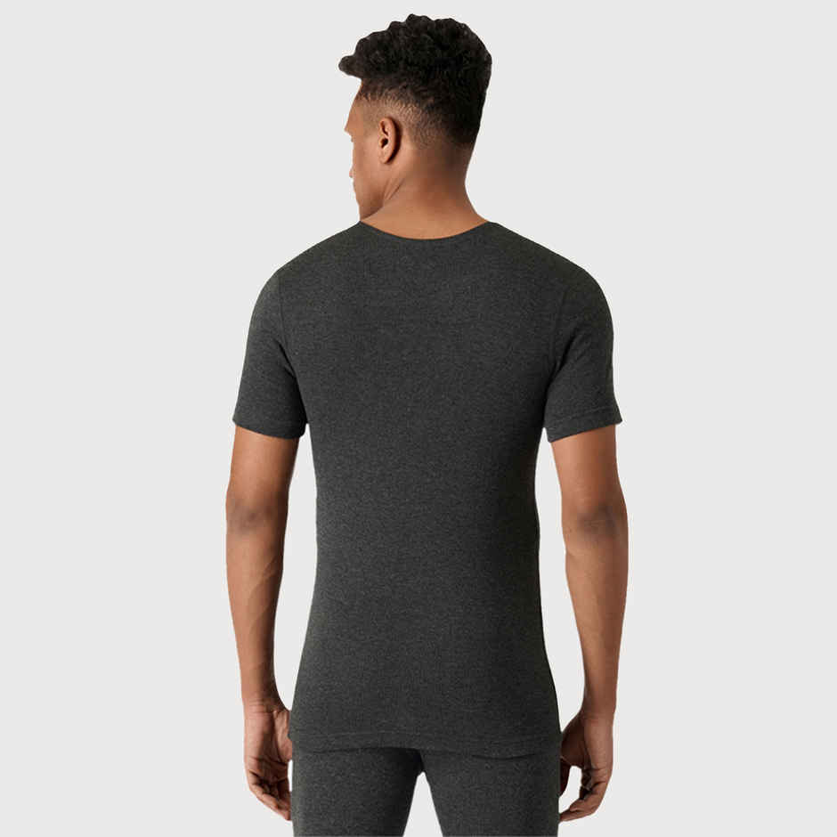 U.S. Polo Assn. Men's Slim Fit Tri Blend I751 Thermal T-Shirt - Charcoal - S
