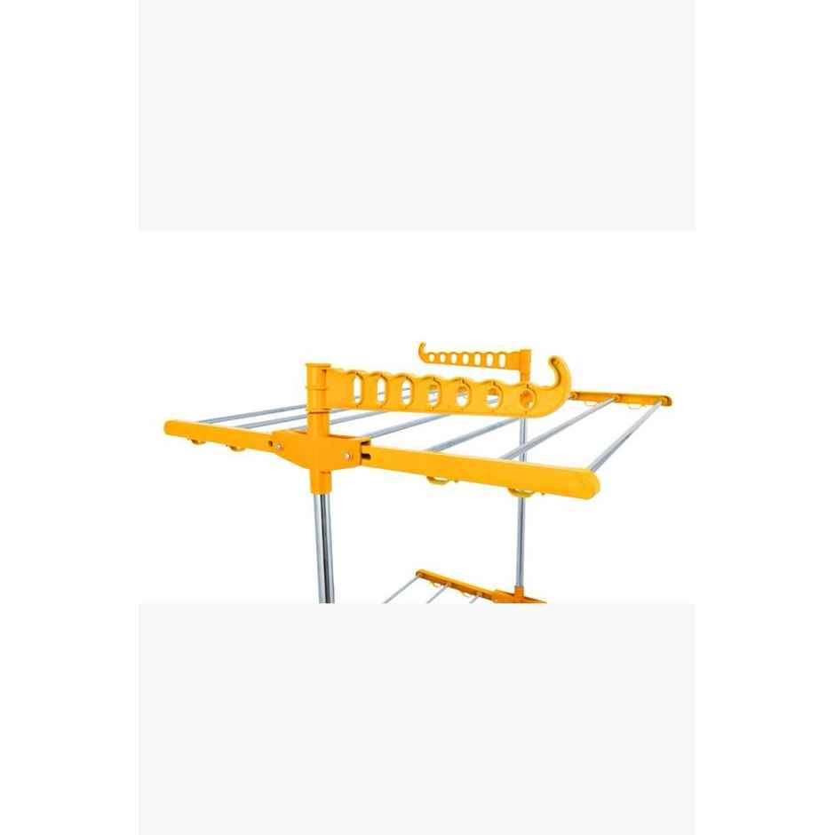 TNC Orange Single Poll 2 Tier Stainless Steel Cloth Dryer Stand