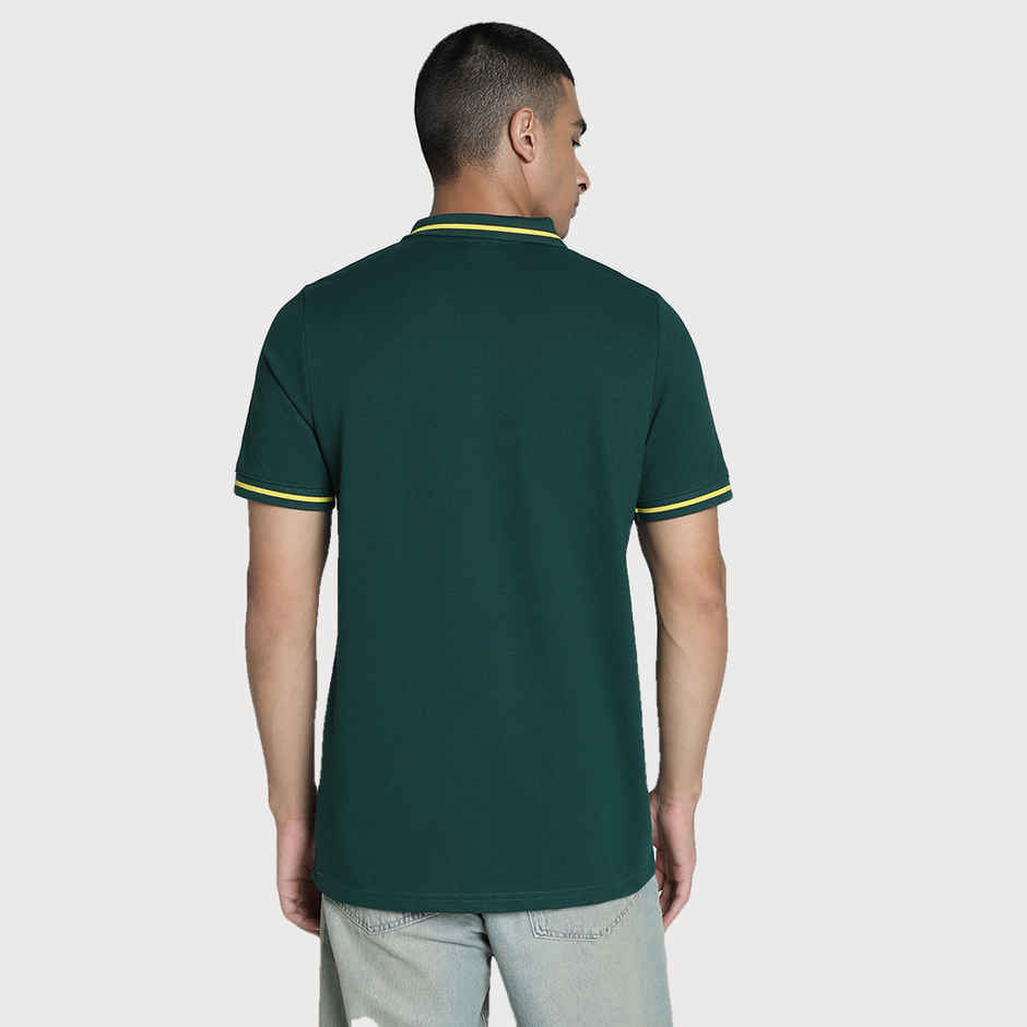Puma Men's Collar Tipping Polo | Green - M
