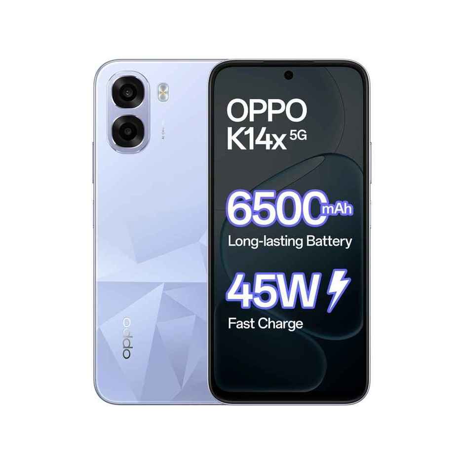 Oppo K14x 5G Smartphone | Icy Blue | 6GB RAM | 128GB Storage