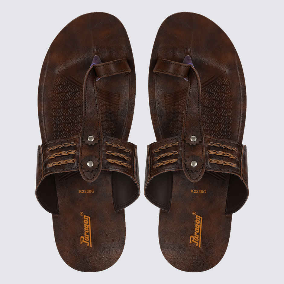 Paragon Men's Brown Pu Sandals PUK2230G UK 8