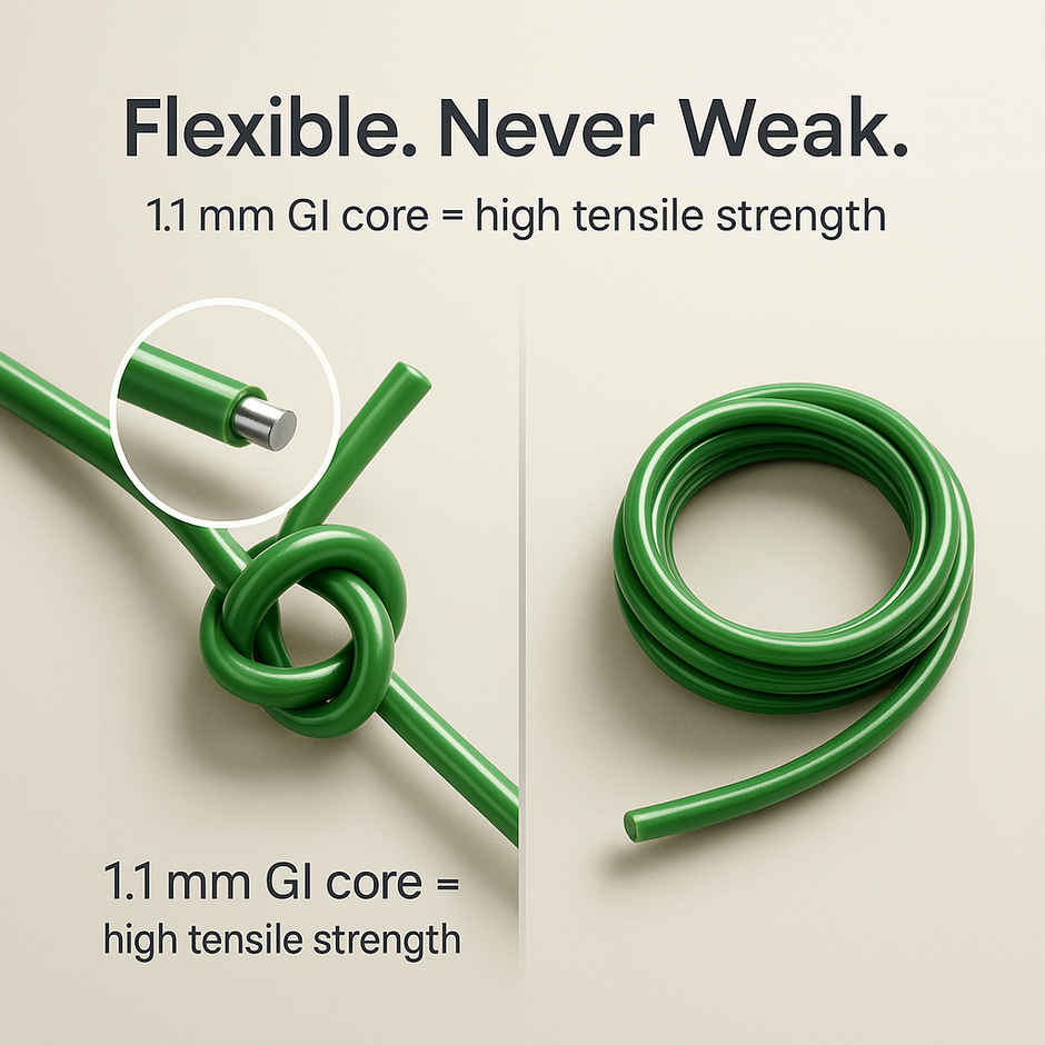 Sinco Oliva Premium Gi Wire Rod for Drying Clothes - 20 Meters | Assorted Colors