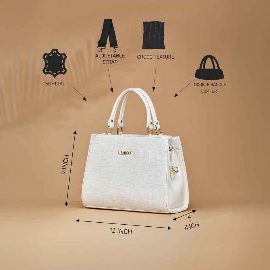 Fargo Women's Hand-held Bag | White