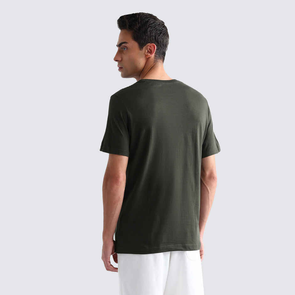 U.S. Polo Assn. Men's Comfort Fit Printed Lounge T-Shirt | Olive - XL