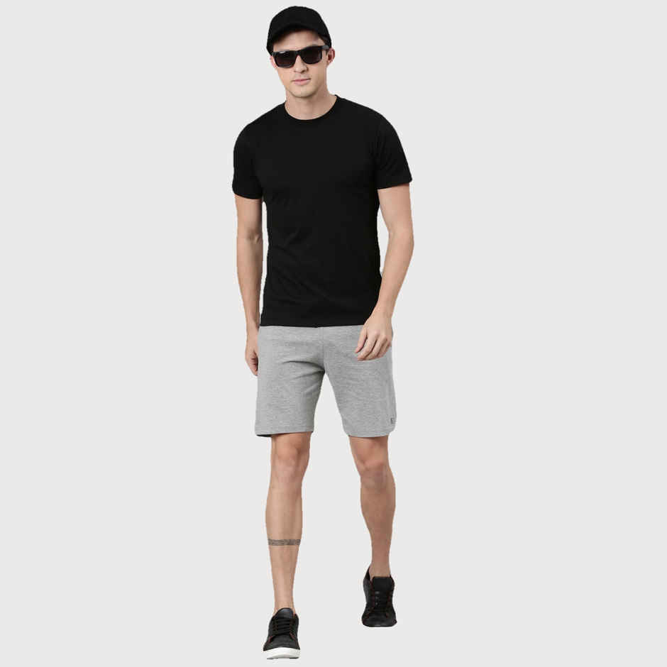 Rupa Jon Men's Round Neck T-Shirt Style | RJ 901 | Jet Black - S