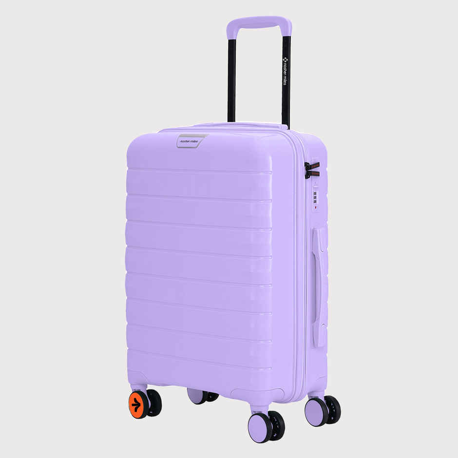 Nasher Miles Vienna Cabin Hard Sided Polypropylene 20 Inch|55 cm Trolley Bag - Purple