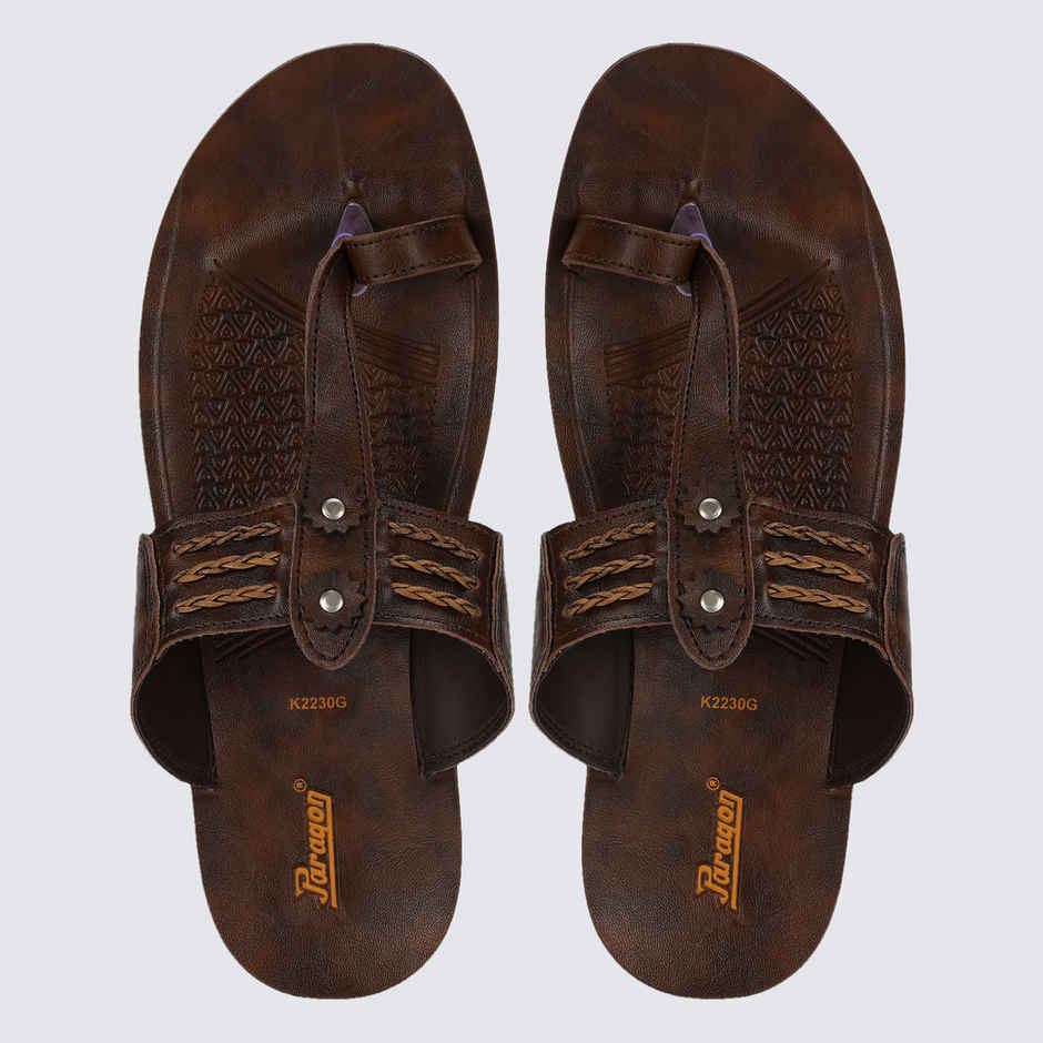 Paragon Men's Brown Pu Sandals PUK2230G UK 10