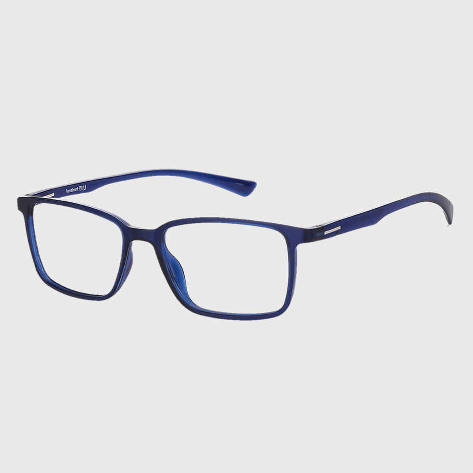 Lenskart Blu Unisex Block Print TR90 Computer Glasses | Blue - L