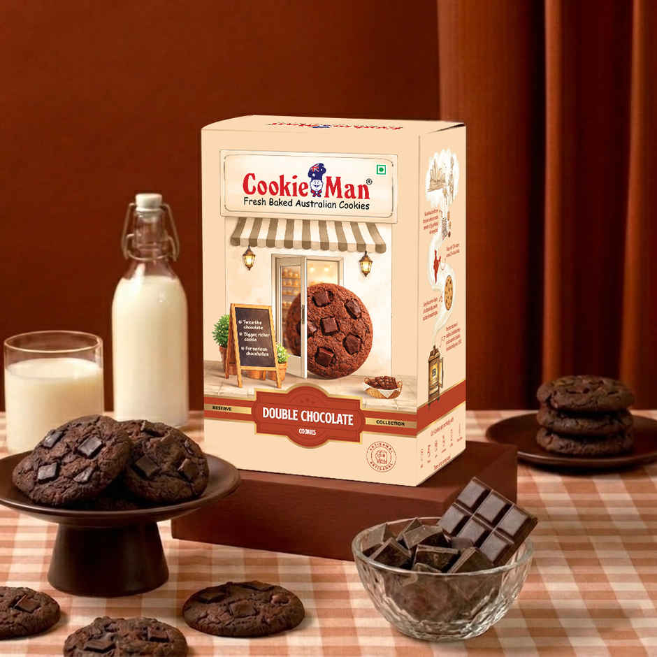 CookieMan Premium Double Chocolate Cookies Biscuits