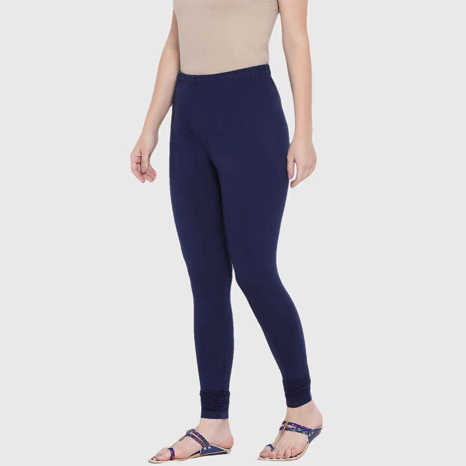 Rupa Softline Women's Churidar Leggings Style 1001 Navy - Free Size