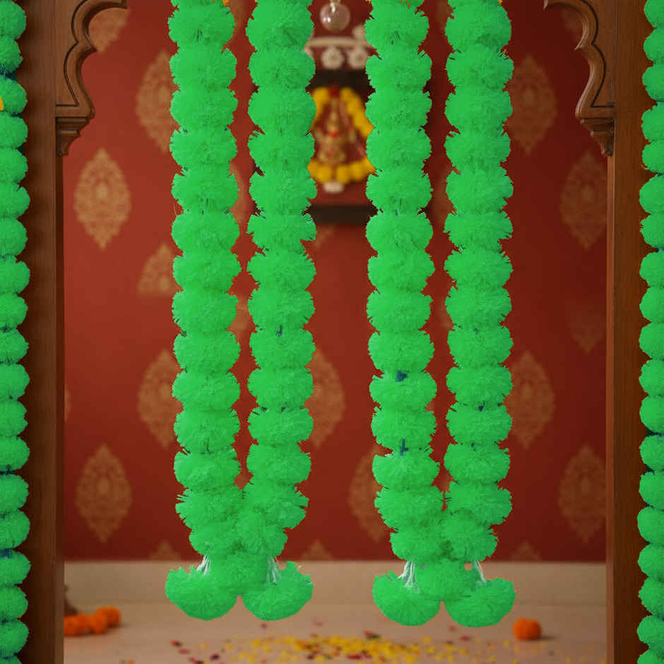 Decorative Green Latkan Set | Pack of 2 | Mangal Bhawan