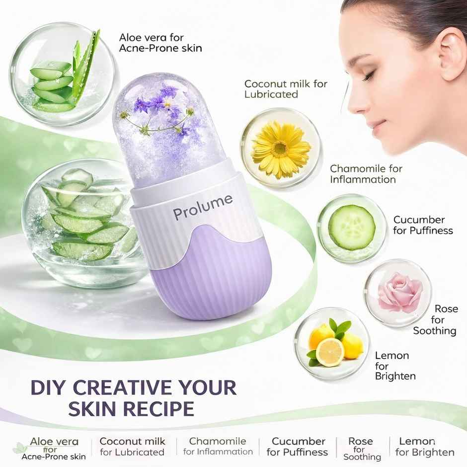 Prolume Face Ice Roller for Massage & Skincare | Assorted Ice Roller for Face