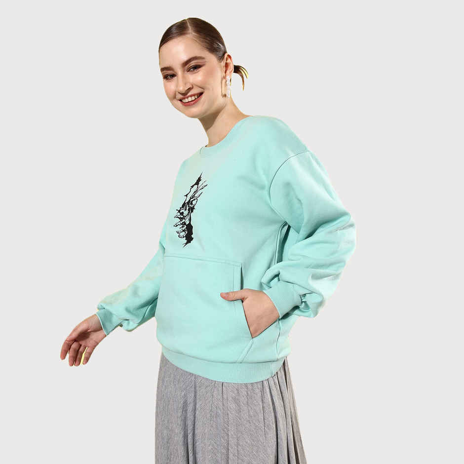 Difference Of Opinion Women's Sweatshirt | Dowswt029 | Light Green - XL
