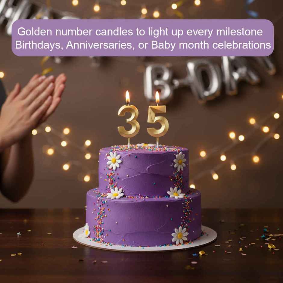 Birthday Number Candles 0-9 Set for Cake Decoration | Propcon