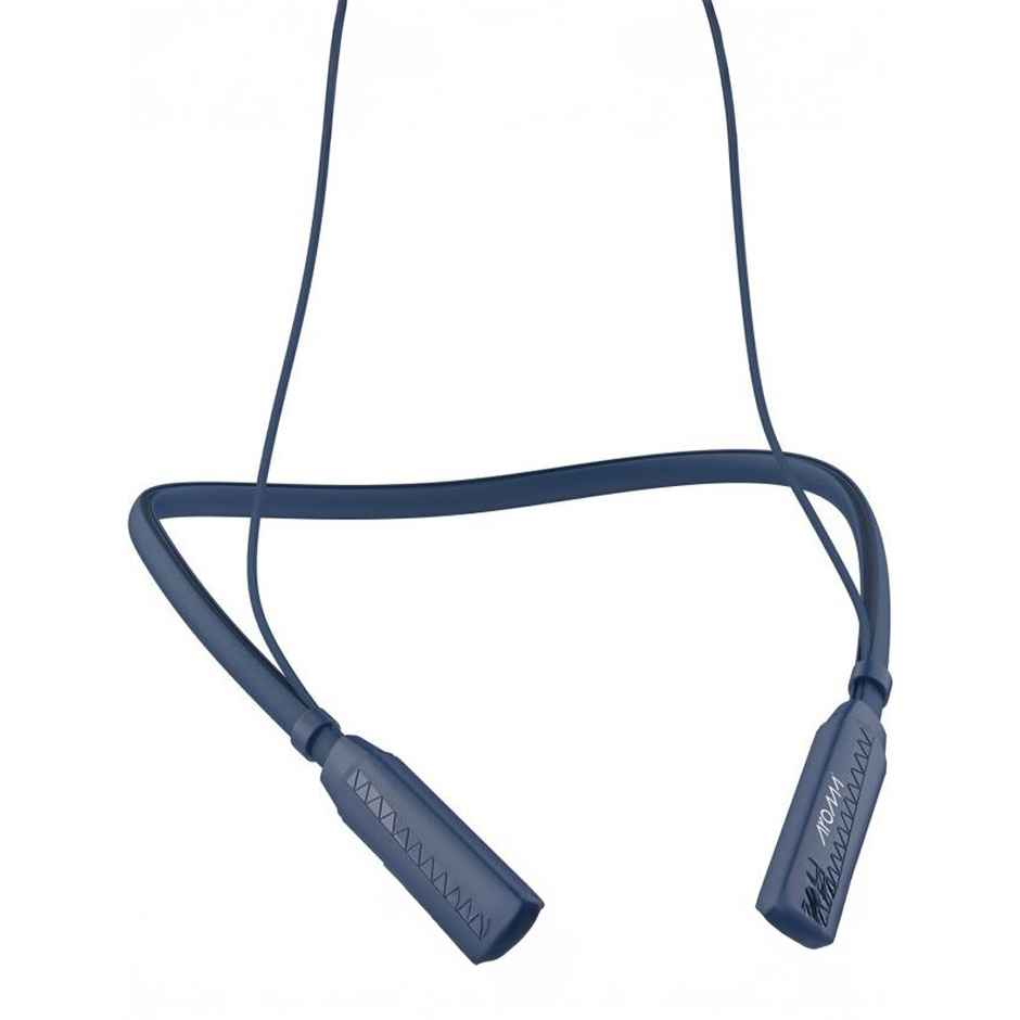 Aroma Nb119 Bold - 60 Hours Playback | Wireless Bluetooth Neckband | Voice Changer | Blue