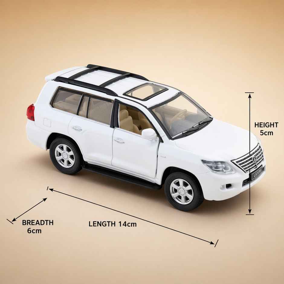 MSZ Licensed 1:32 Lexus LX570 White Die-cast Vehicle