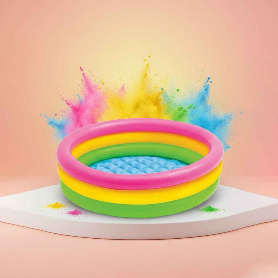 Toyshine Intex 3 Feet Kids Pool | Colorful Fun for Ages 2-5