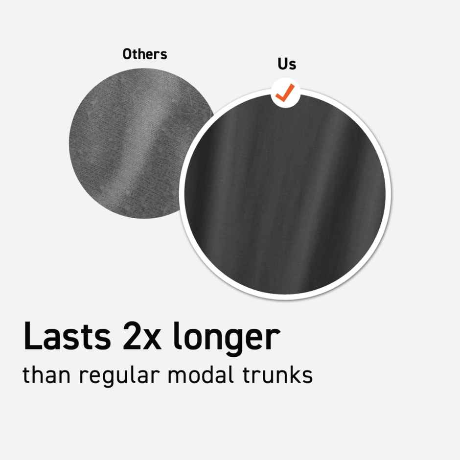 DaMENSCH Men's Modal Briefs | Grey and Black - L