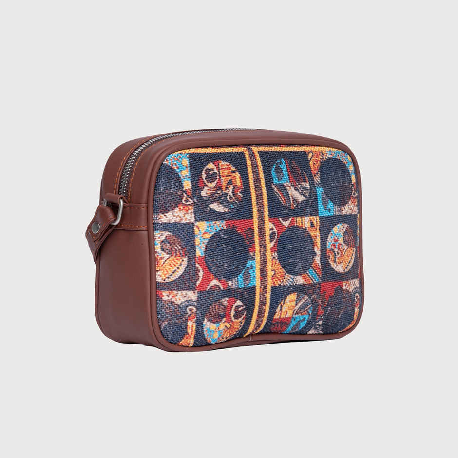 Zouk African Art Sling Bag - Multicolour