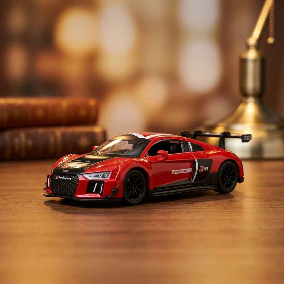 MSZ Licensed Audi R8 LMS Diecast Model Car Red 1:24 Scale Collectible Toy